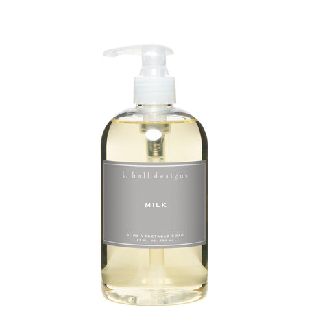 K. HALL DESIGNS MILK LIQUID HAND SOAP