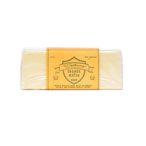 U.S. APOTHECARY ORANGE WATER TRIPLE MILLED BAR SOAP