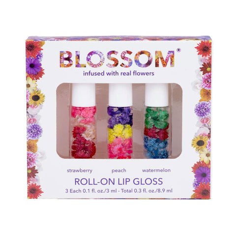 BLOSSOM ROLL ON LIP GLOSS SET OF 3