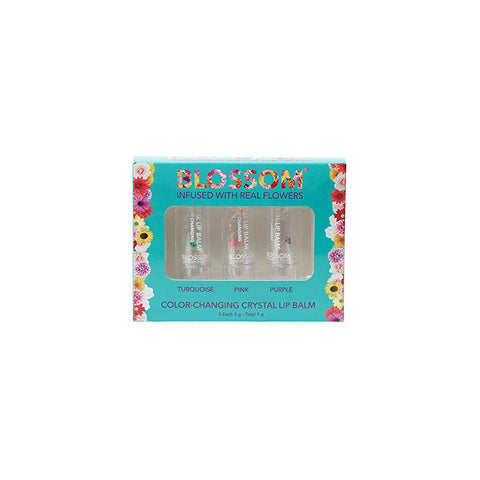 BLOSSOM COLOR CHANGE CRYSTAL LIP BALM SET OF 3
