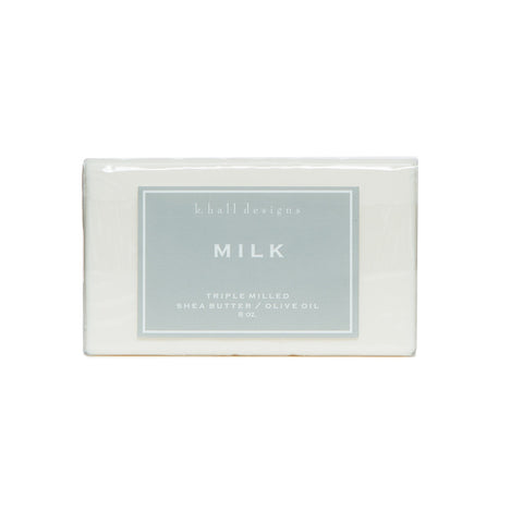 K. HALL DESIGNS MILK TRIPLE MILLED BAR SOAP