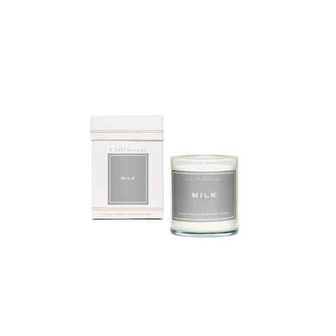 K. HALL DESIGNS MILK JAR CANDLE