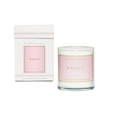 K. HALL DESIGNS PEONY JAR CANDLE