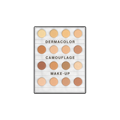 KRYOLAN DERMACOLOR CAMOUFLAGE CREME MINI-PALETTE 16 COLORS