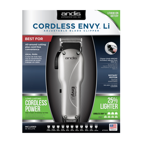 ANDIS Cordless Envy® Li Adjustable Blade Clipper