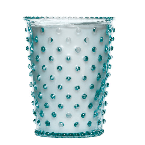 SIMPATICO NO. 77 RAIN HOBNAIL GLASS CANDLE