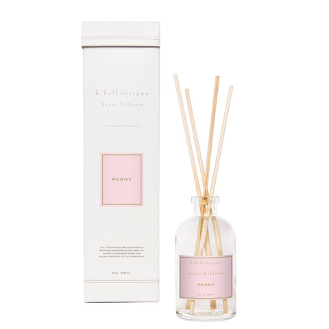 K. HALL DESIGNS PEONY SCENT DIFFUSER KIT