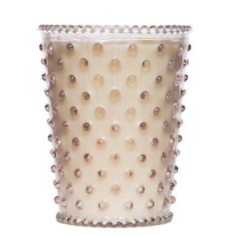 SIMPATICO NO. 92 HONEYSUCKLE HOBNAIL GLASS CANDLE