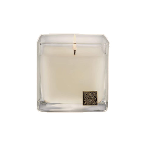 AROMATIQUE GINGERBREAD BRULEE GLASS CUBE CANDLE