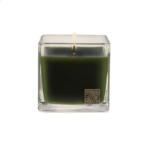 AROMATIQUE THE SMELL OF GARDENIA GLASS CUBE CANDLE