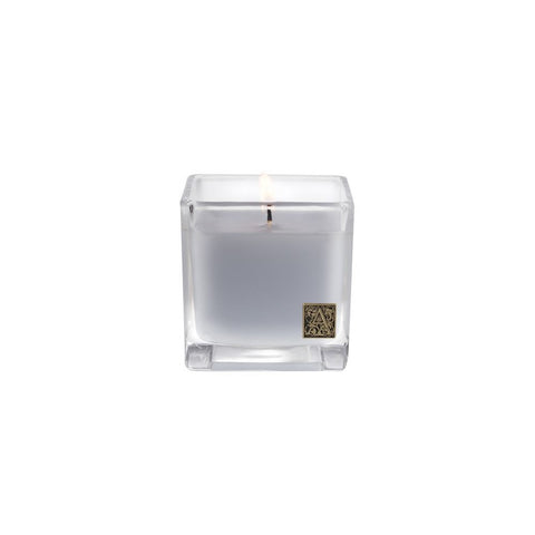 AROMATIQUE VIOLA DRIFTWOOD GLASS CUBE CANDLE