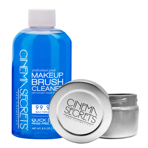 CINEMA SECRETS PROFESSIONAL MAKEUP BRUSH CLEANER PRO STARTER KIT +TIN