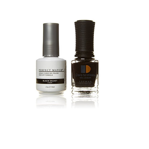 LECHAT Perfect Match Black Velvet Gel Polish & Nail Lacquer