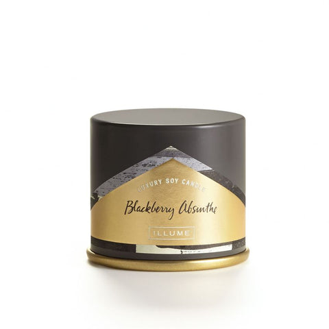 ILLUME LUXURY SOY CANDLE Vanity Tin - BLACKBERRY ABSINTHE