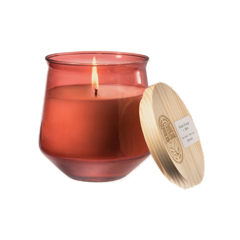 AROMATIQUE BLOOD ORANGE & SAKÈ TINTED GLASS CANDLE