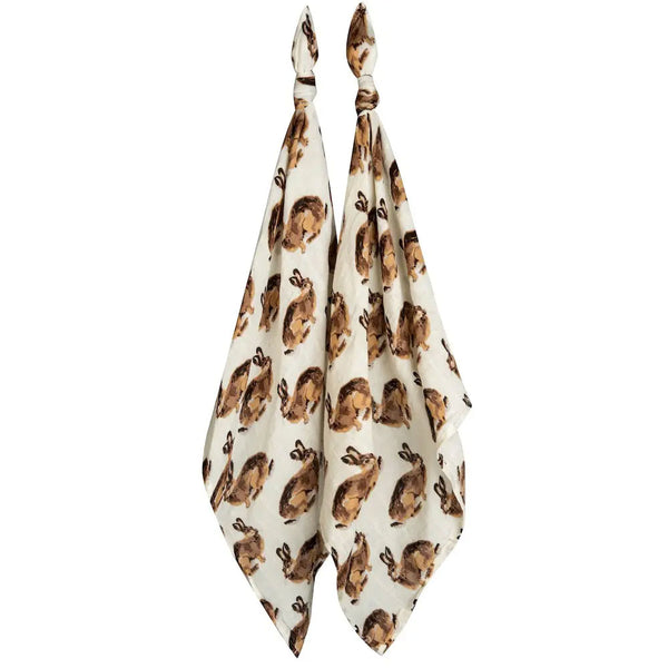 MILKBARN ORGANIC BURP CLOTH BUNNY SET Glamkraze