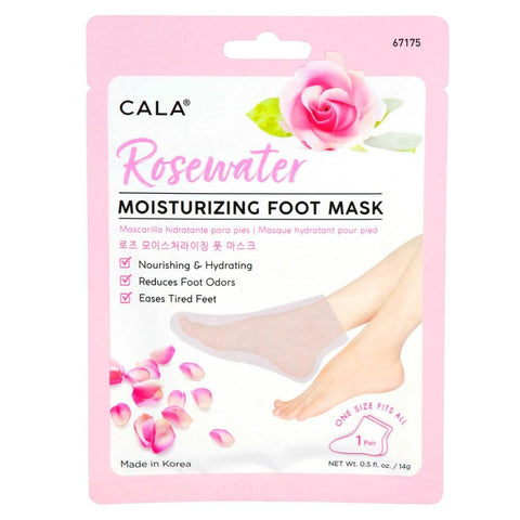 CALA MOISTURIZING FOOT MASK SOCKS - ROSE