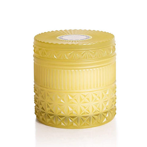 CAPRI BLUE FACETED JAR - ALOHA ORCHID