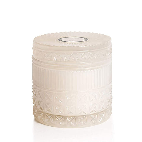 CAPRI BLUE FACETED JAR - MODERN MINT