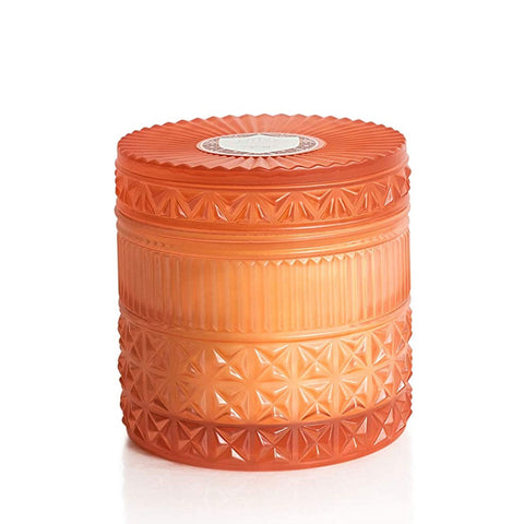 CAPRI BLUE FACETED JAR - POMEGRANATE CITRUS