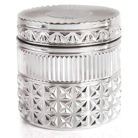CAPRI BLUE GILDED FACETED JAR - CITRUS & VIOLET HAZE