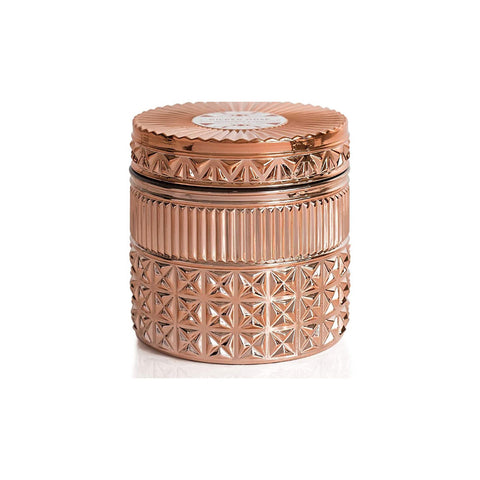 CAPRI BLUE GILDED FACETED JAR - PINK GRAPEFRUIT & PROSECCO