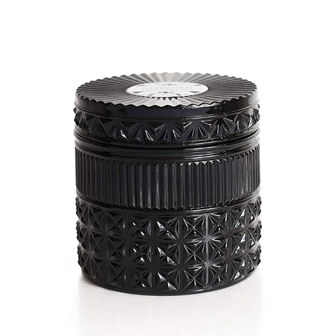 CAPRI BLUE GILDED FACETED JAR - SMOKED CLOVE & TABAC