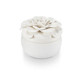 ILLUME Gardenia Ceramic Flower Candle