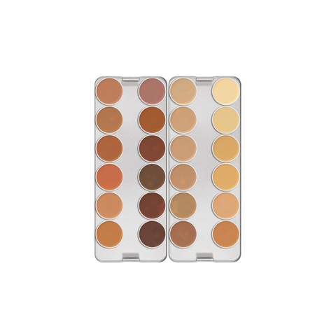 KRYOLAN DERMACOLOR CAMOUFLAGE CREME PALETTE 24 COLORS