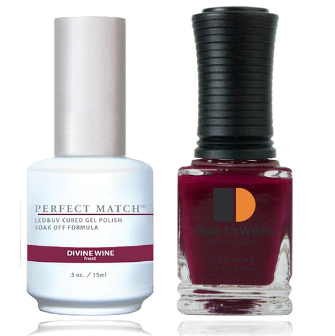 LECHAT Perfect Match Divine Wine Gel Polish & Nail Lacquer