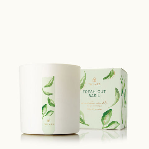 THYMES FRESH-CUT BASIL POURED CANDLE