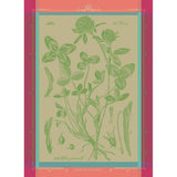 GARNIER-THIEBAUT FRANCE FLEURS DE TREFLE CHLOROPHYLLE KITCHEN TOWEL