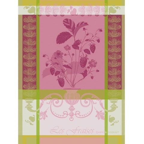 GARNIER-THIEBAUT FRANCE FRAISIER ROSE KITCHEN TOWEL