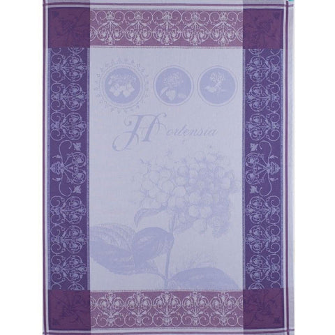 GARNIER-THIEBAUT FRANCE HORTENSIA BLEU KITCHEN TOWEL