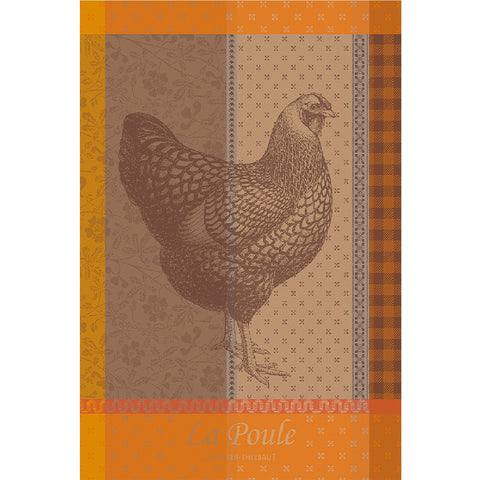 GARNIER-THIEBAUT FRANCE LA POULE ROUSSE KITCHEN TOWEL