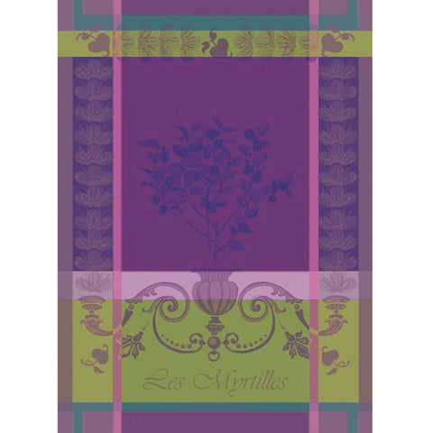 GARNIER-THIEBAUT FRANCE MYRTILLES VIOLET KITCHEN TOWEL