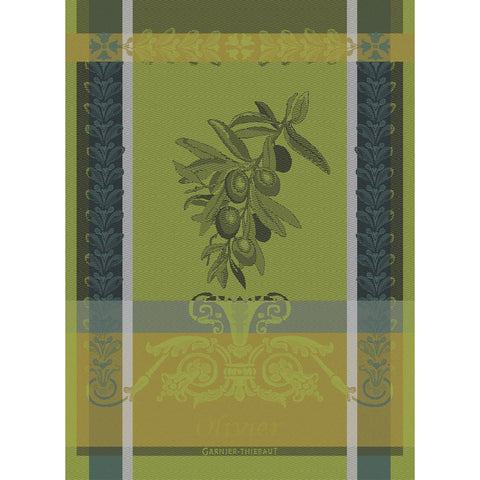 GARNIER-THIEBAUT FRANCE OLIVIER VERT BRUMEUX KITCHEN TOWEL