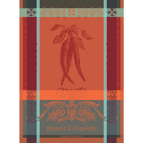 GARNIER-THIEBAUT FRANCE PIMENT D'ESPELETTE EPICES KITCHEN TOWEL