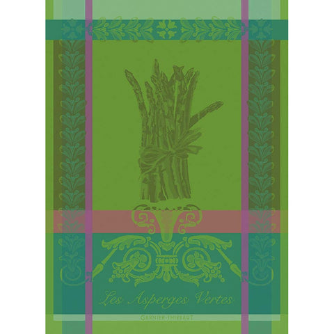 GARNIER-THIEBAUT FRANCE VERTES GAZON FRENCH JACQUARD TEA TOWEL