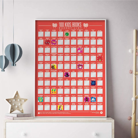 GIFT REPUBLIC 100 KIDS BOOKS POSTER