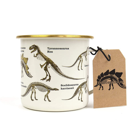 GIFT REPUBLIC DINOSAURUM ENAMEL MUG