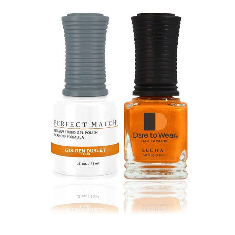 LECHAT Perfect Match Golden Doublet Gel Polish & Nail Lacquer
