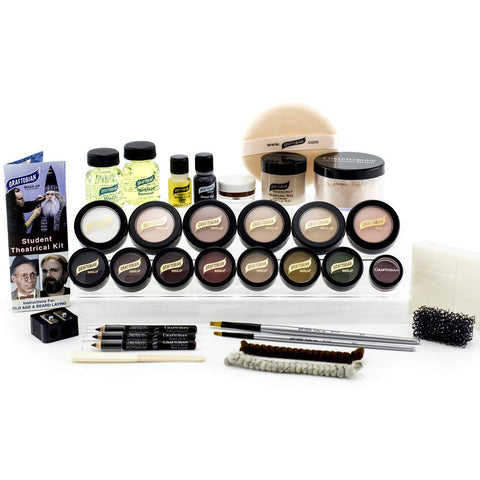 GRAFTOBIAN STUDENT THEATRICAL MAKEUP KIT DELUXE - LIGHT