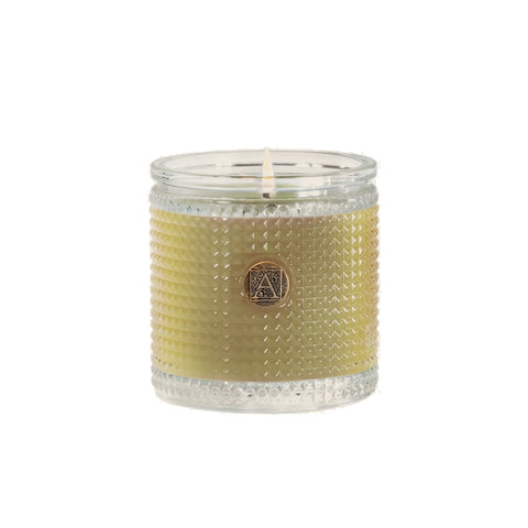 AROMATIQUE GRAPEFRUIT FANDANGO TEXTURED GLASS CANDLE