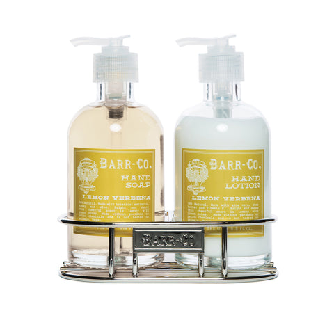 BARR-CO. LEMON VERBENA HAND & BODY CADDY SET