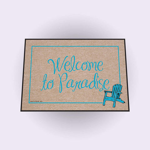 HIGH COTTON DOORMAT - WELCOME TO PARADISE