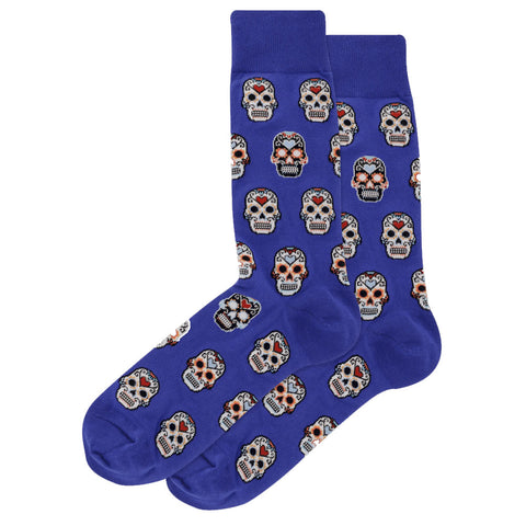 HOTSOX MEN'S SUGAR SKULLS CREW SOCKS