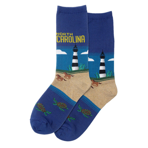 HOTSOX WOMEN'S NORTH CAROLINA CREW SOCKS