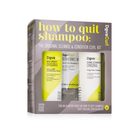 DEVACURL HOW TO QUIT SHAMPOO KIT FOR CURLY HAIR