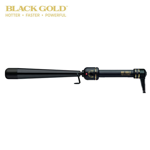 HOT TOOLS BLACK GOLD XL REVERSE TAPERED IRON 1 1/4"